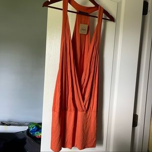 Sexy dress low cut somewhat open back